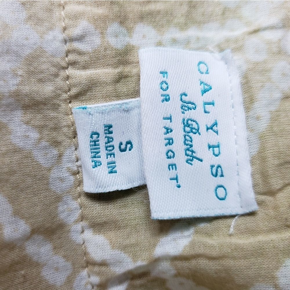 Calypso St Barth For Target Tan And Green Tunic - image 6